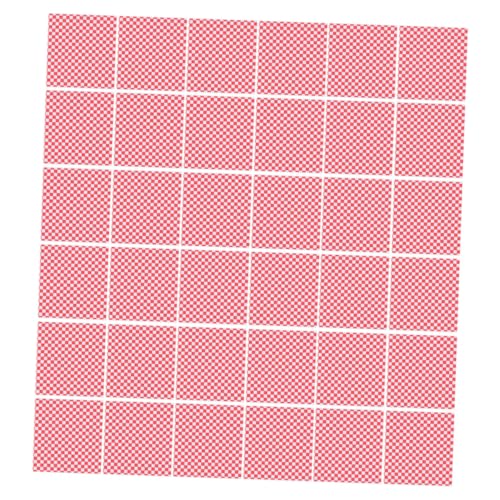 Papel a cuadros PRETYZOOM para evitar manchas de grasa al hornear y servir 2