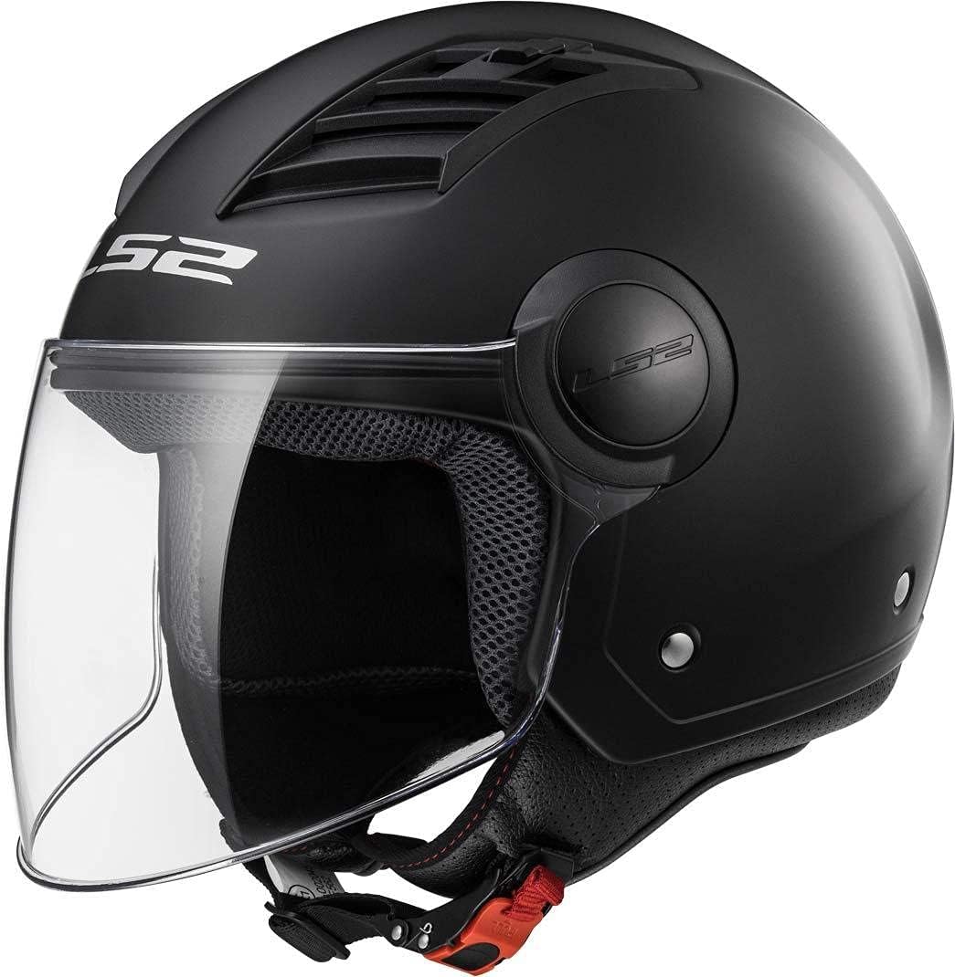LS2, Casco jet moto Airflow, nero, S : Amazon.it: Auto e Moto