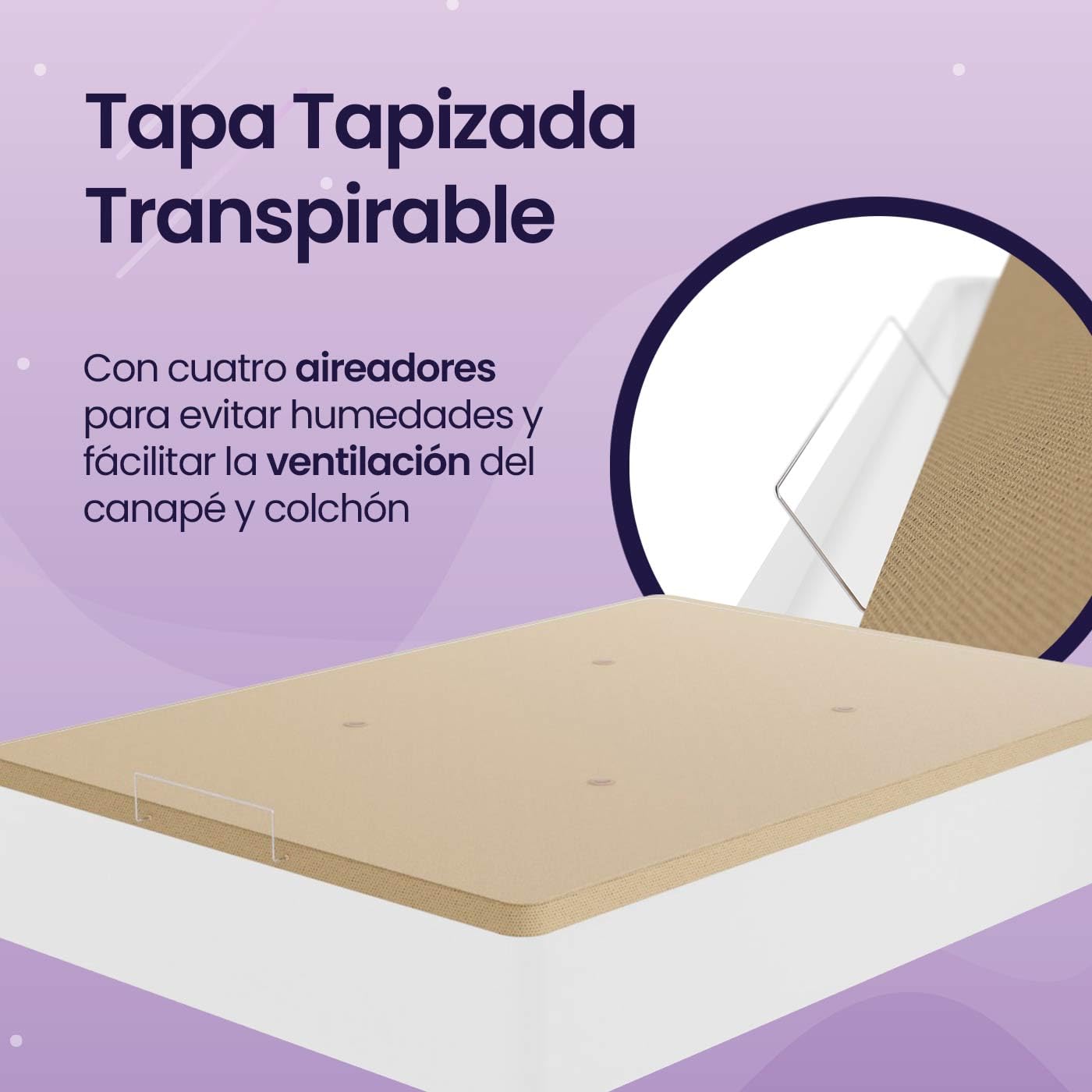 mattfy - Canapé Abatible de Madera Súper Reforzado con Gran Capacidad, Esquinas Redondeadas, 135 x 190, Blanco