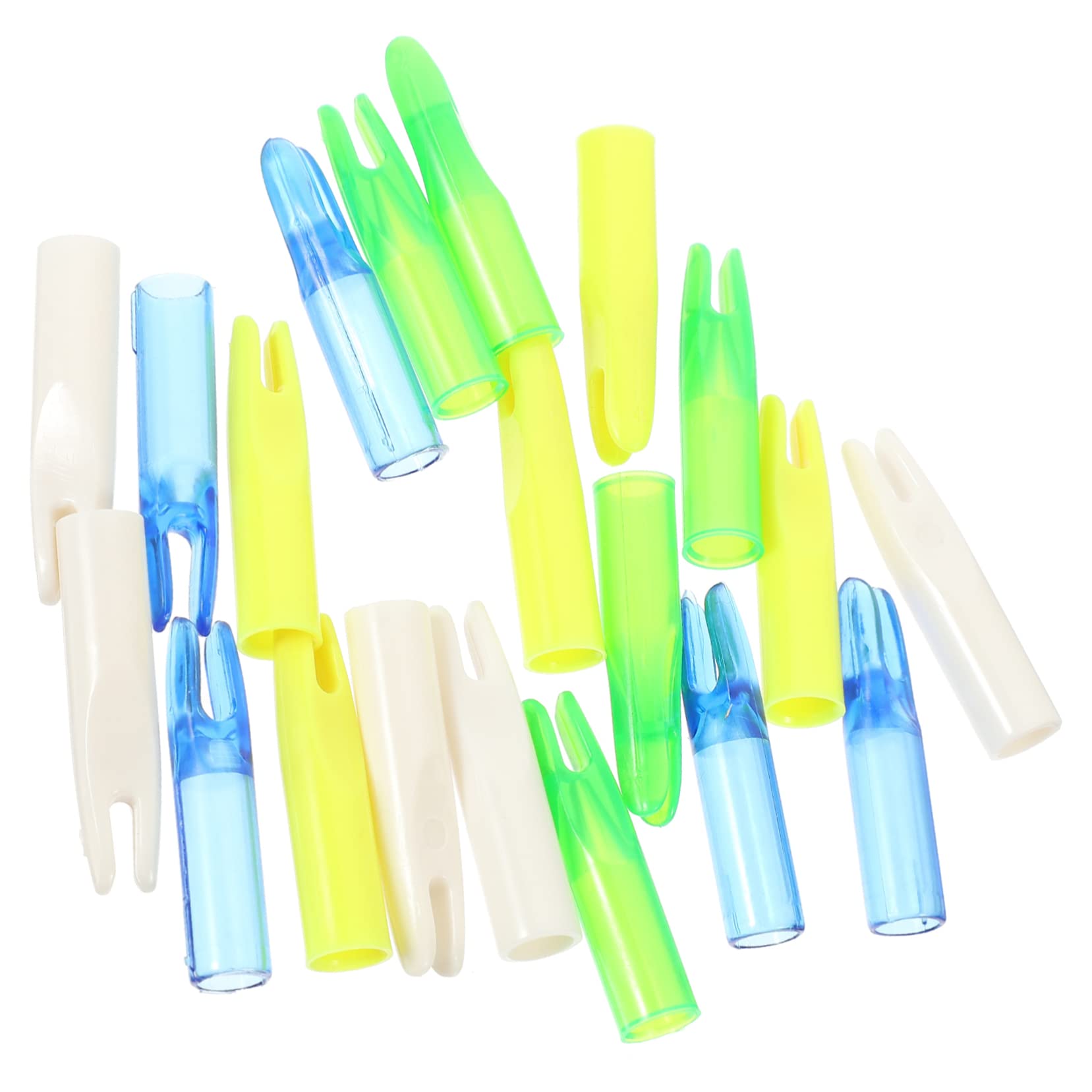 VANZACK 80pcs Outdoor Arrow Tail Kit Inner Transparent Accessories for Hunting Training and Practice Shooting