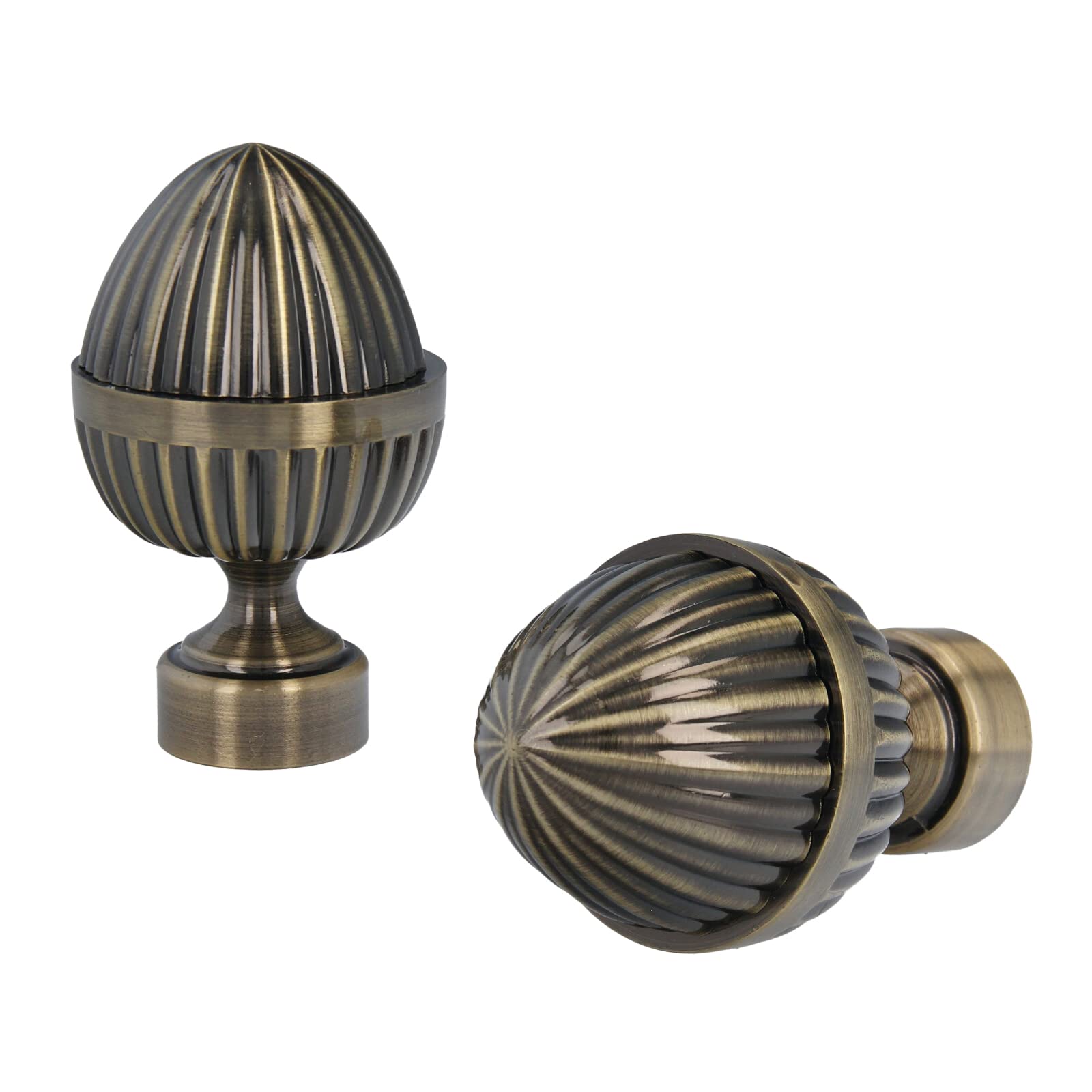 Sento Ø 25/16 mm Tringle à Rideaux Fixation Murale Laiton Antique 240 cm Donata