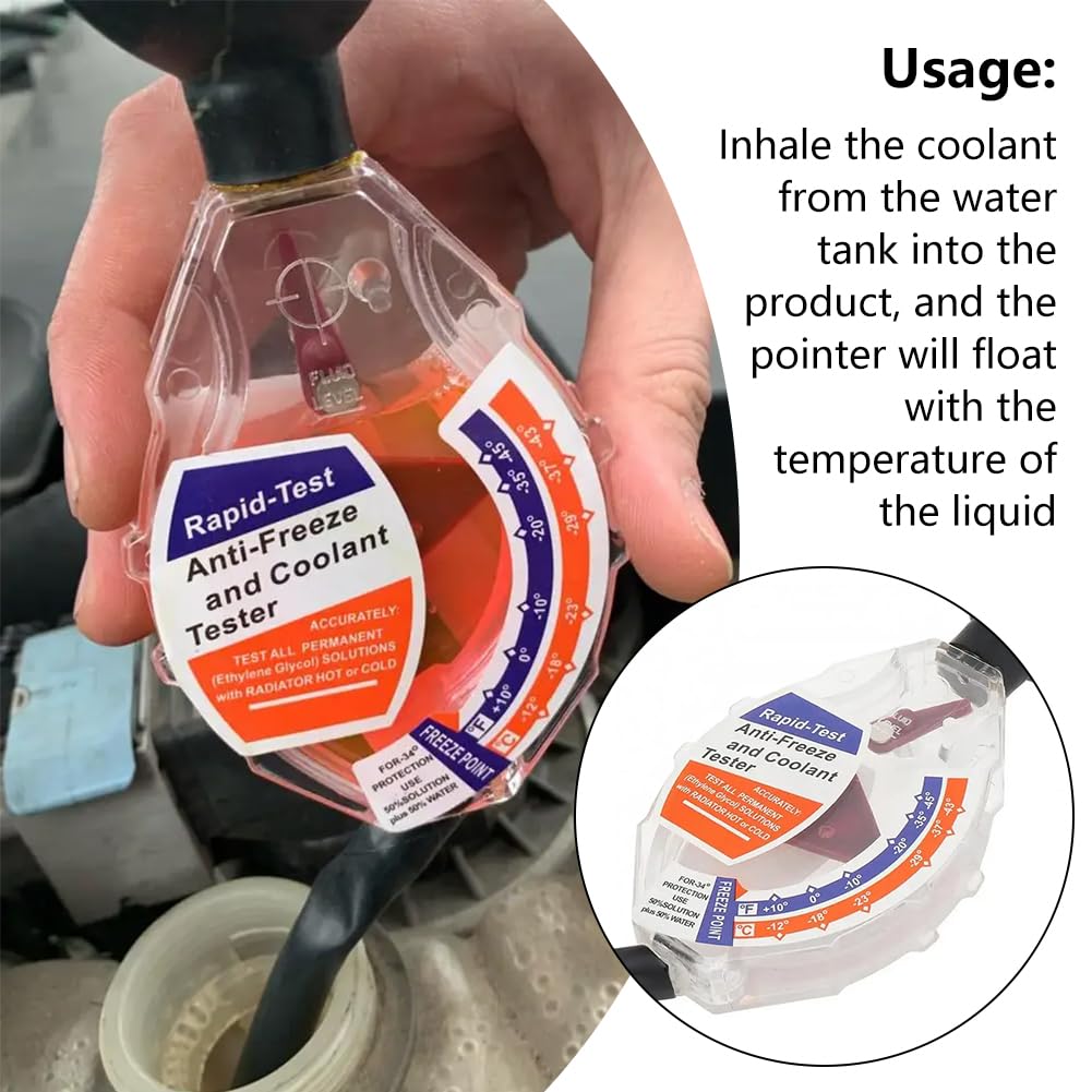 Tester Antigelo per Auto, Densimetro Liquido Refrigerante, Quadrante per Veicoli