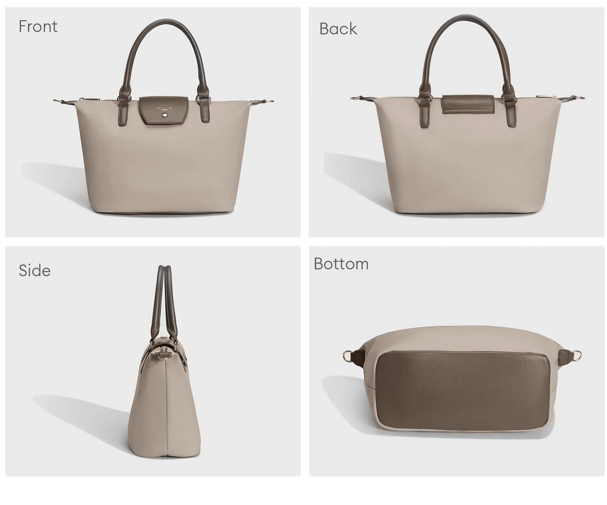 David Jones - Damska torba nylonowa - Torba na zakupy Miękka torba na zakupy o dużej pojemności - Zakupy Noszone ramię Pasek na ramię - Elegancka praca Miasto Podróże Moda Oryginalny Trend