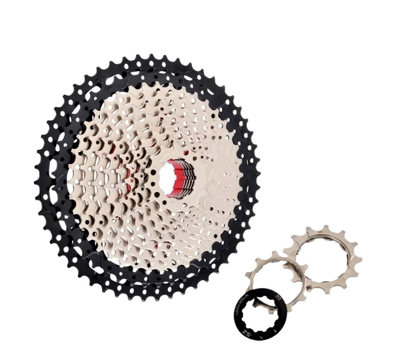 Compatible con Casete de Bicicleta Sunshine, piñón de Velocidad MTB, Estructura HG, Rueda Libre, Compatible con Shimano, Compatible con SRAM