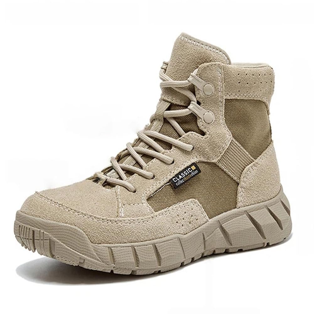Ckrola Womens Lace Up Combat Boots Hidden Wedge Platform Heeled Fashion Ankle Booties Non Slip Comfortable Casual Hiking