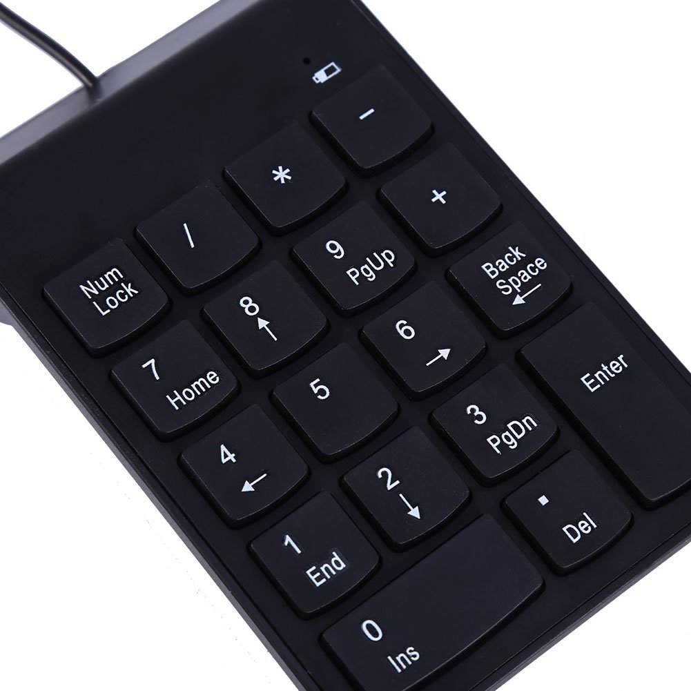 Estink Mini Number Pad18 Keys USB Numeric Keypad for Laptop Desktop PC with Spill Mini Digital Keyboard Integrated Ergonomic Tilt for Windowns Users