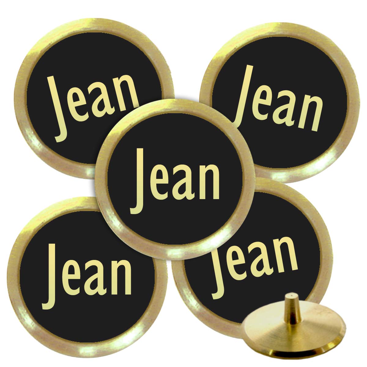 Best Impressions Personalised Solid Brass Golf Ball Markers (Jean)