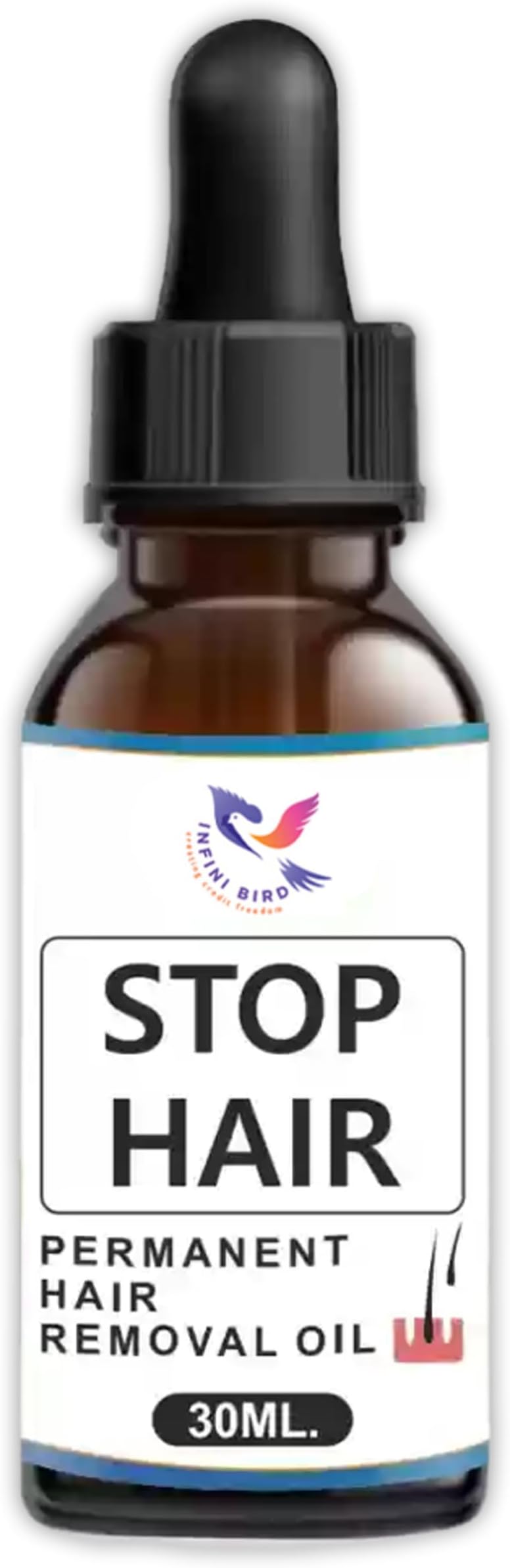 100% Natural Hair Growth Inhibitor Permanent Hair Removal Oil Remover Hair Inhibiting And Reducing To Stop Hair Growth - 30Ml For Women