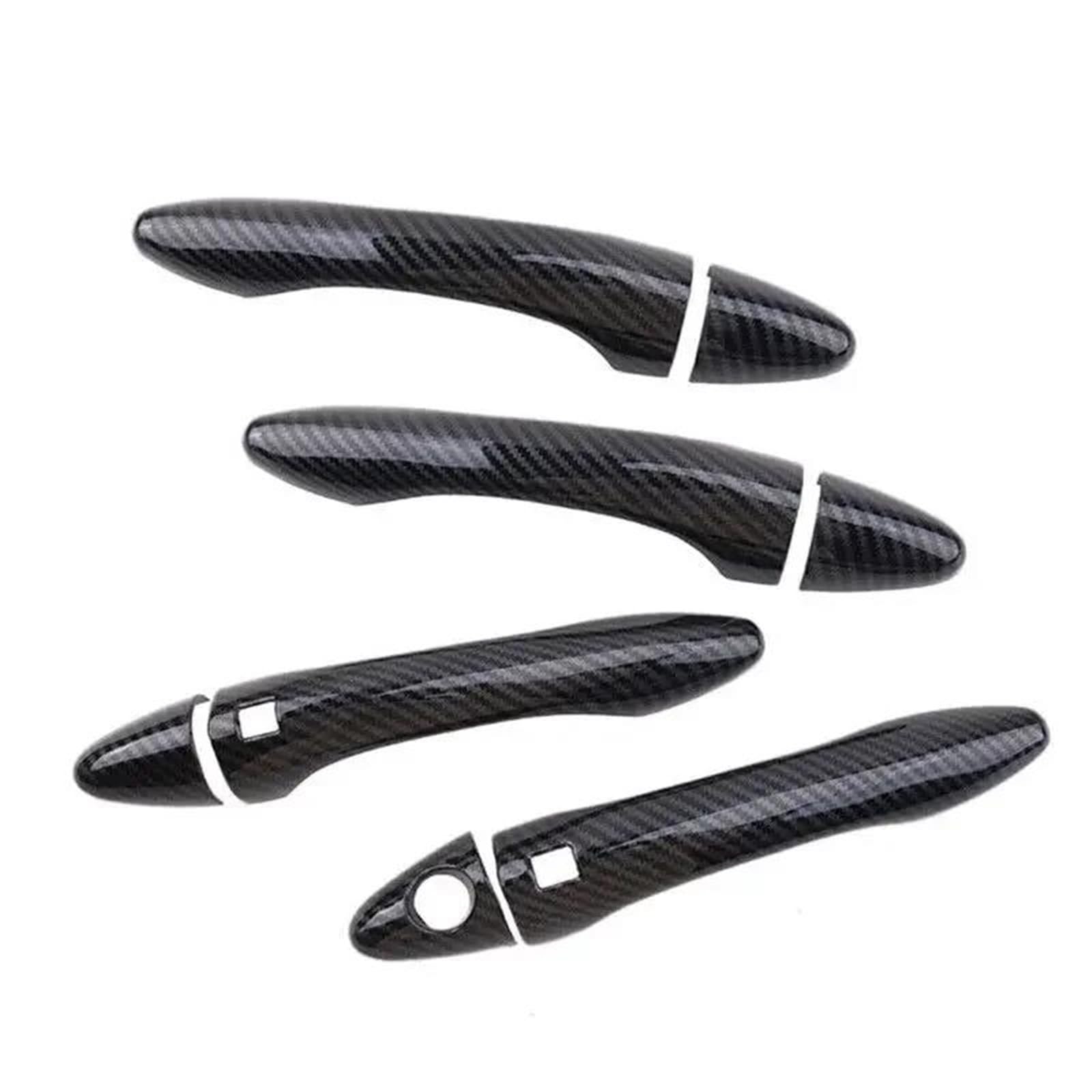 Yytemd Smart Type Carbon Car Exterior Door Handle Moulding Cover Trim Decor Auto Accessories For Kia For Optima K5 2011-2015 Chrome(Smart Type Carbon)