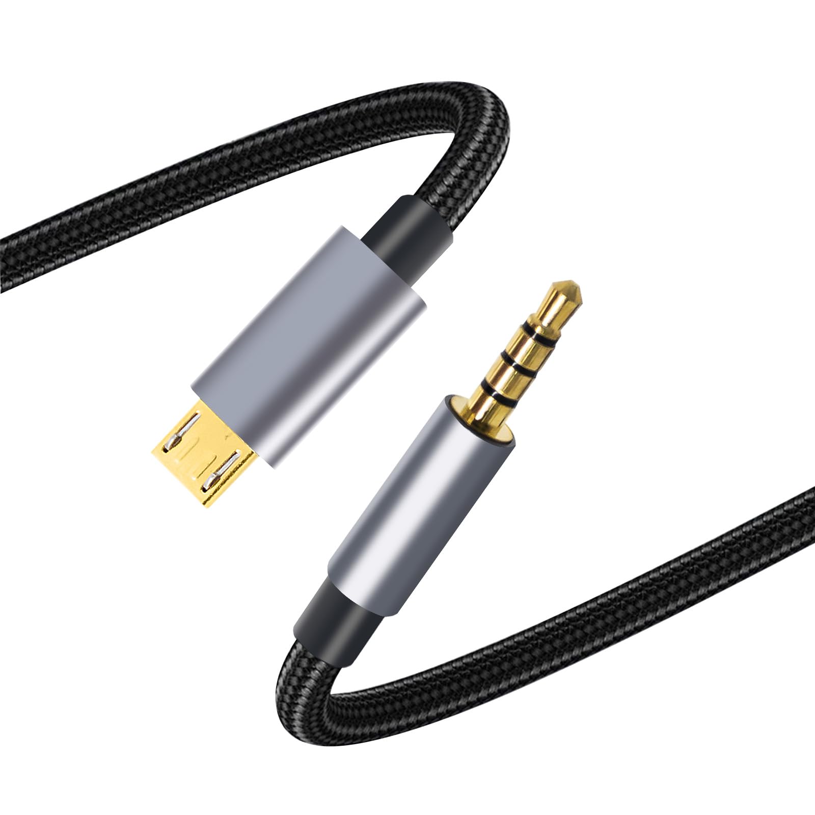 Elecbee Audio Cable 3.5 mm Male Plug to Micro 5 Pin Male Connector 1M