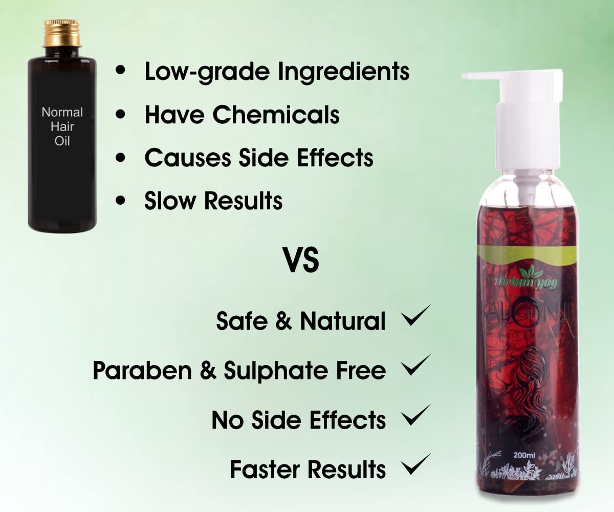 Urban Yog Ayurvedic Jadibuti Kalonji Oil/Black Seed Onion Oil for Hair