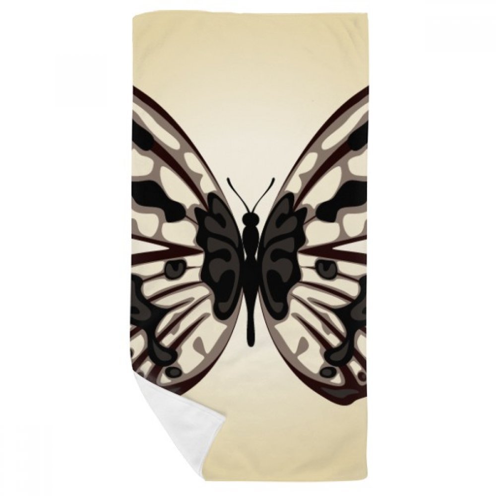 Gant de toilette et serviette de bain papillon pour le sport et voyage