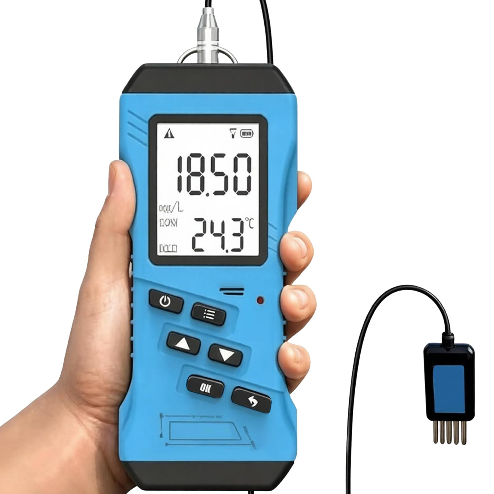 BITYCOW 7-in-1 Digital Soil Tester, Portable NPK pH EC Moisture Temperature Conductivity Meter, High Precision Soil Fertility Detector for Garden Farm Lawn Plants
