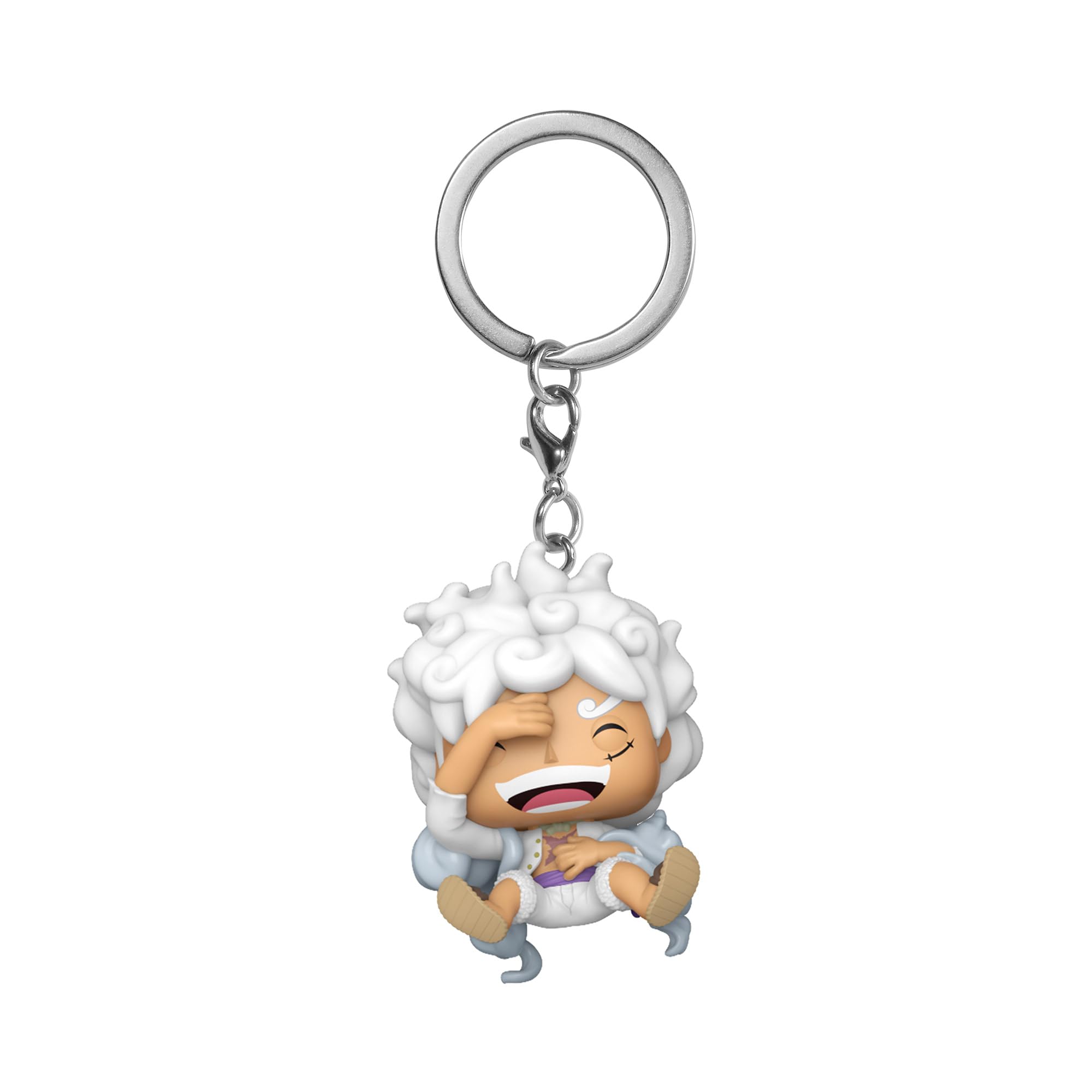 Funko Pop! Keychain: One Piece - Monkey D. Luffy Gear 5- Minifigura de Vinilo Coleccionable Llavero Original - Relleno de Calcetines - Idea de Regalo - Mercancia Oficial - Anime Fans
