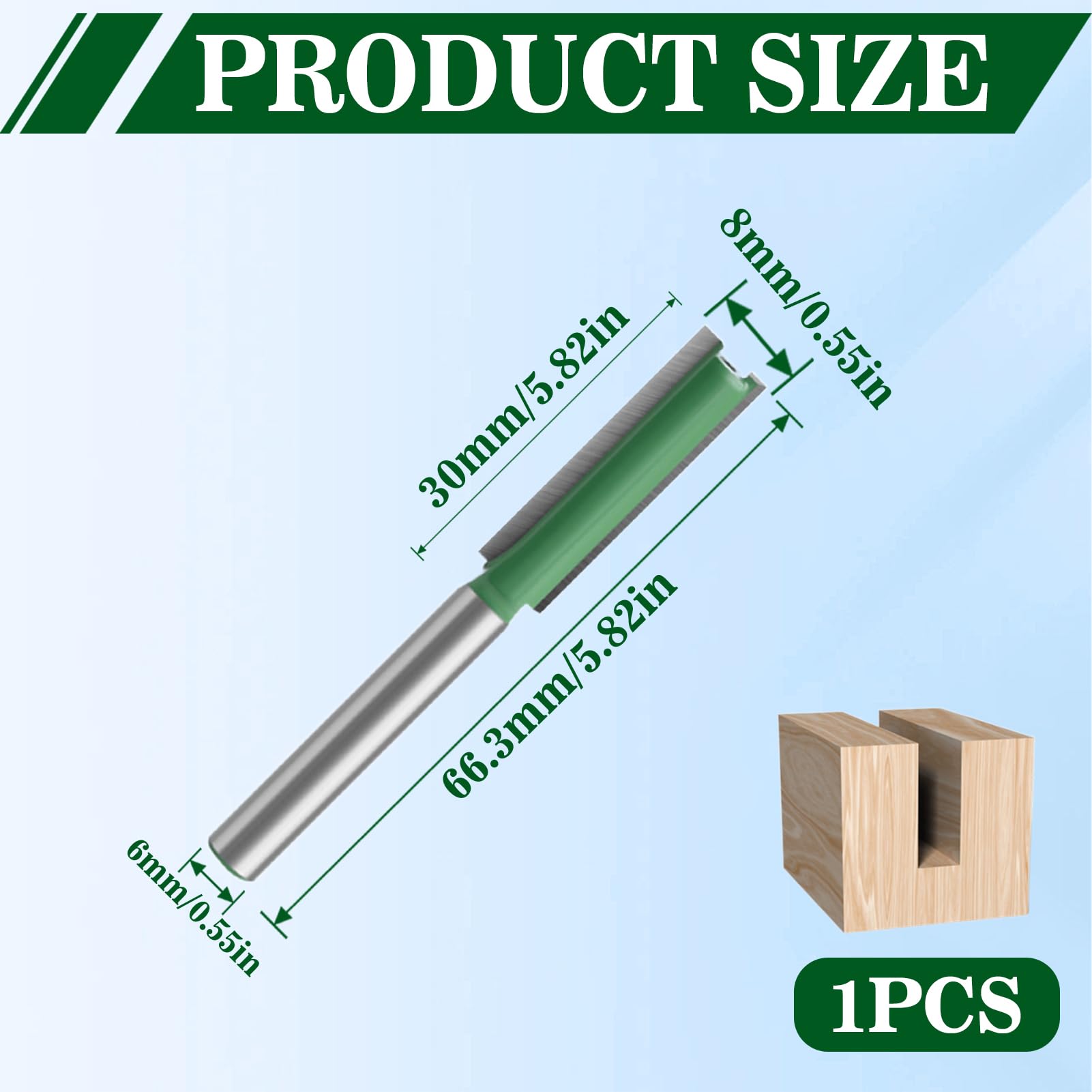 Straight Router Cutter Bit - Image 2