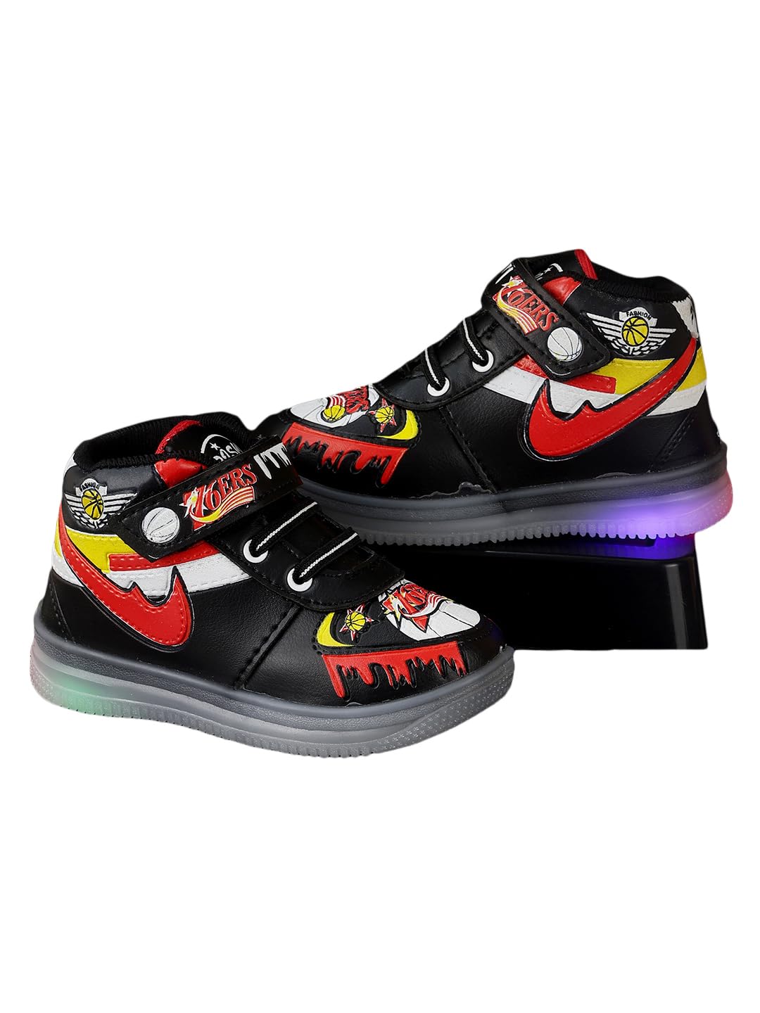 PASSION PETALS Printed LED Shoes for Kids Girls and Boys Stylish Led Shoes for Your Kids for Comfortable Wear for 2-5 Years- Black (B0CTJKN7Q7) Amazon Price History, Amazon Price Tracker
