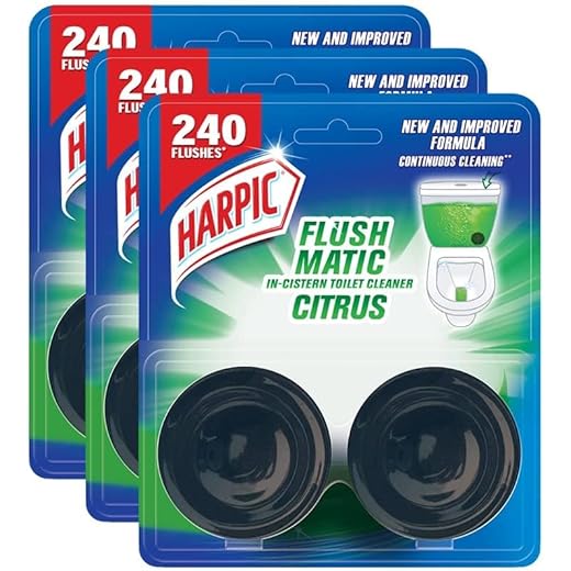 Harpic Flushmatic Toilet Cleaner Blocks Citrus 100g 100 g