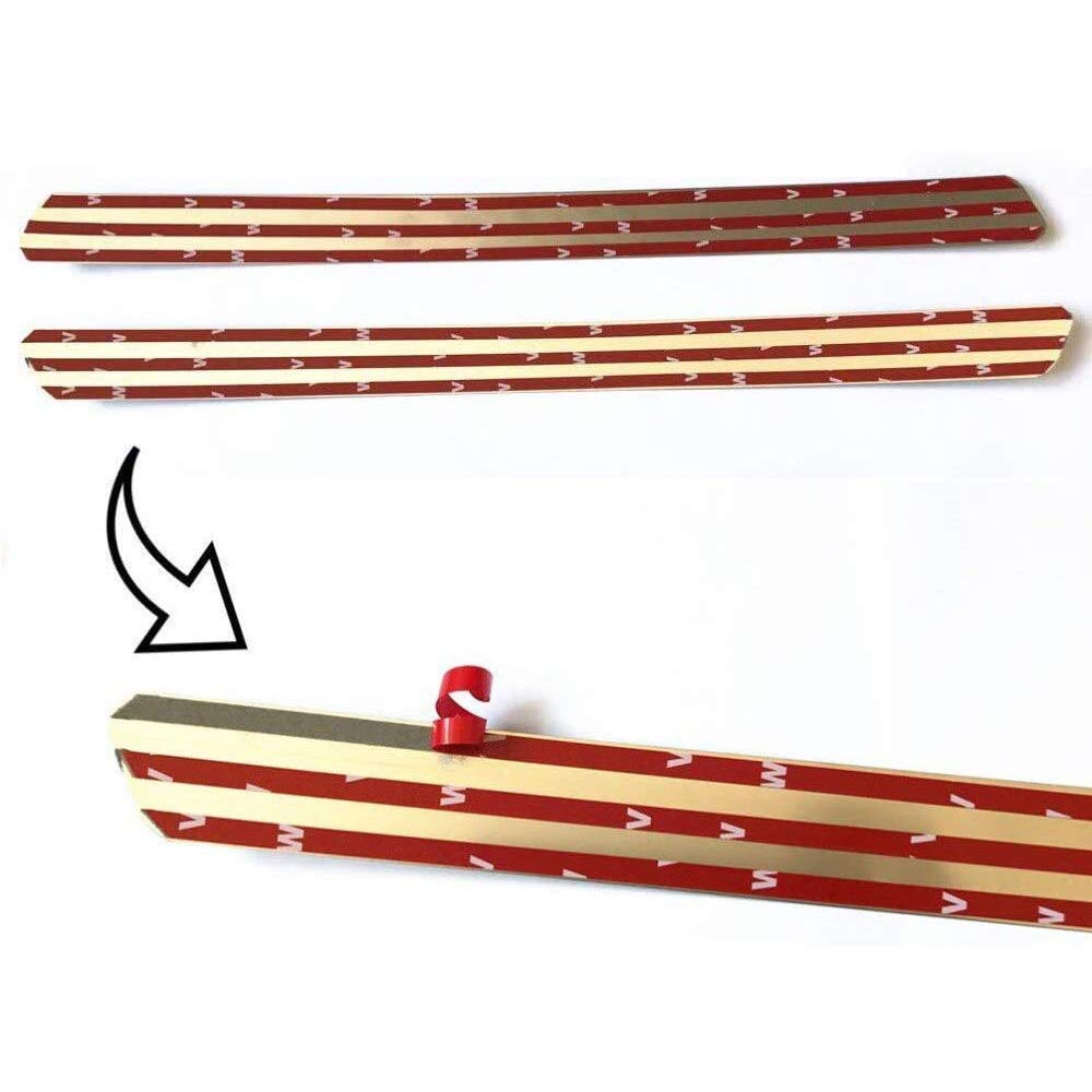 4 Pezzi Battitacco in Acciaio Inossidabile per Auto Sticker per Peu-geot 308 208 508 207 3008 2008 307, Esterno Battitacco Protezione Plates Anti-Graffio Scuff Adesivi Decorativi Accessori