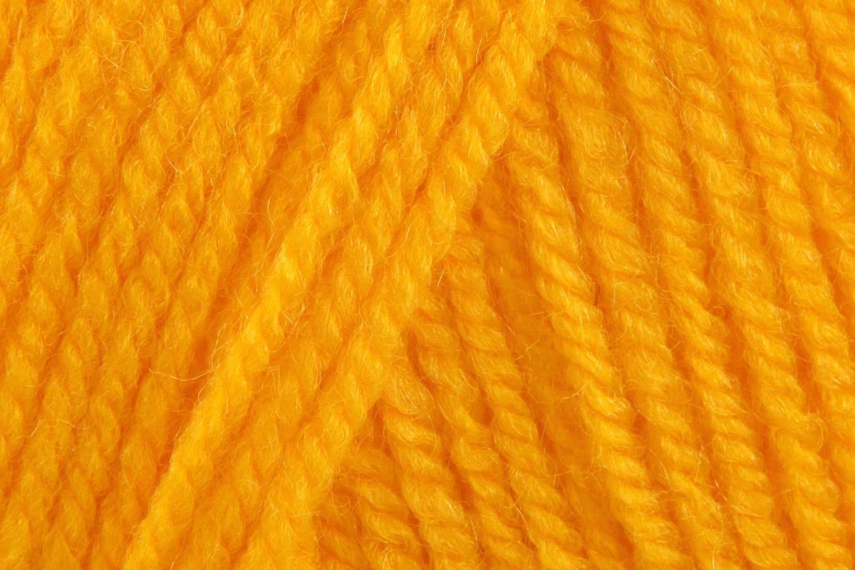Sirdar Hayfield Bonus DK Crochet Yarn Bundle, 100% Acrylic Soft Double Knitting Wool for Cushions, Cardigans, Toys, Jumpers, Sweaters - 100g Balls - Sunflower (0978) - Pack of 10