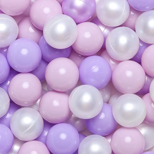 Realhaha Pelotas para niños pequeños, paquete de 100 bolas de plástico sin BPA para bebés para juegos de pelotas de boxeo, gran regalo para niños y