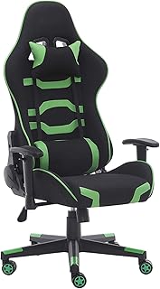 MeillAcc si adatta al design ergonomico, con poggiatesta e supporto lombare, altezza regolabile a 360° sedia da gioco girevole (Green)