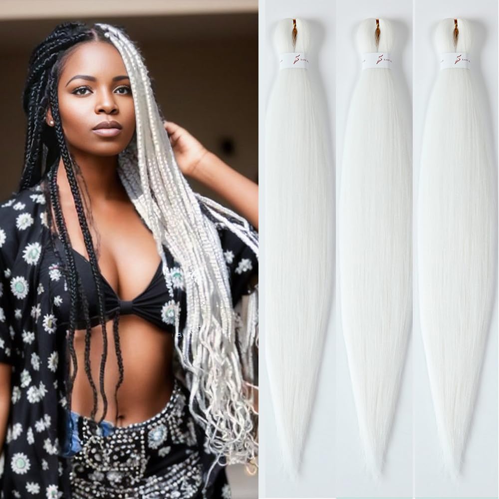 YDDM Capelli Per Treccine Africane Rosa Extension Treccine Texture Yaki Easy Install per Principianti 20 Pollici 3 Pezzi Capelli Leggeri e Naturali per Box Braids, Twist e Crochet — view 61