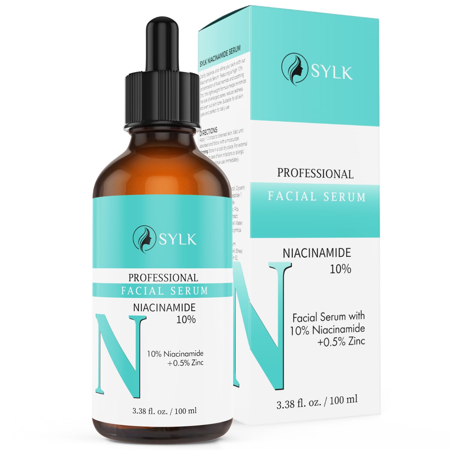 Niacinamide Serum Gesicht für Microneedling Hochdosiert + Zink + Hyaluron | Dark Spot Correcting Glow Serum | Peptide Concentrated Booster | Brightening & Pigmentflecken Entfernen | 100 ml