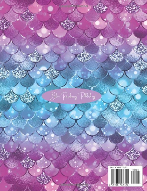 Miniatura 2 de SKETCHBOOK 110 Page Sketch Book for Drawing, Sketching, Coloring, Doodling Blue Pink Mermaid