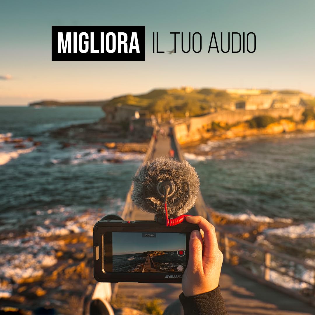 RØDE VideoMicro Microfono Direzionale Compatto On-camera per Produzione Cinematografica, Creazione di Contenuti e Registrazione in Location