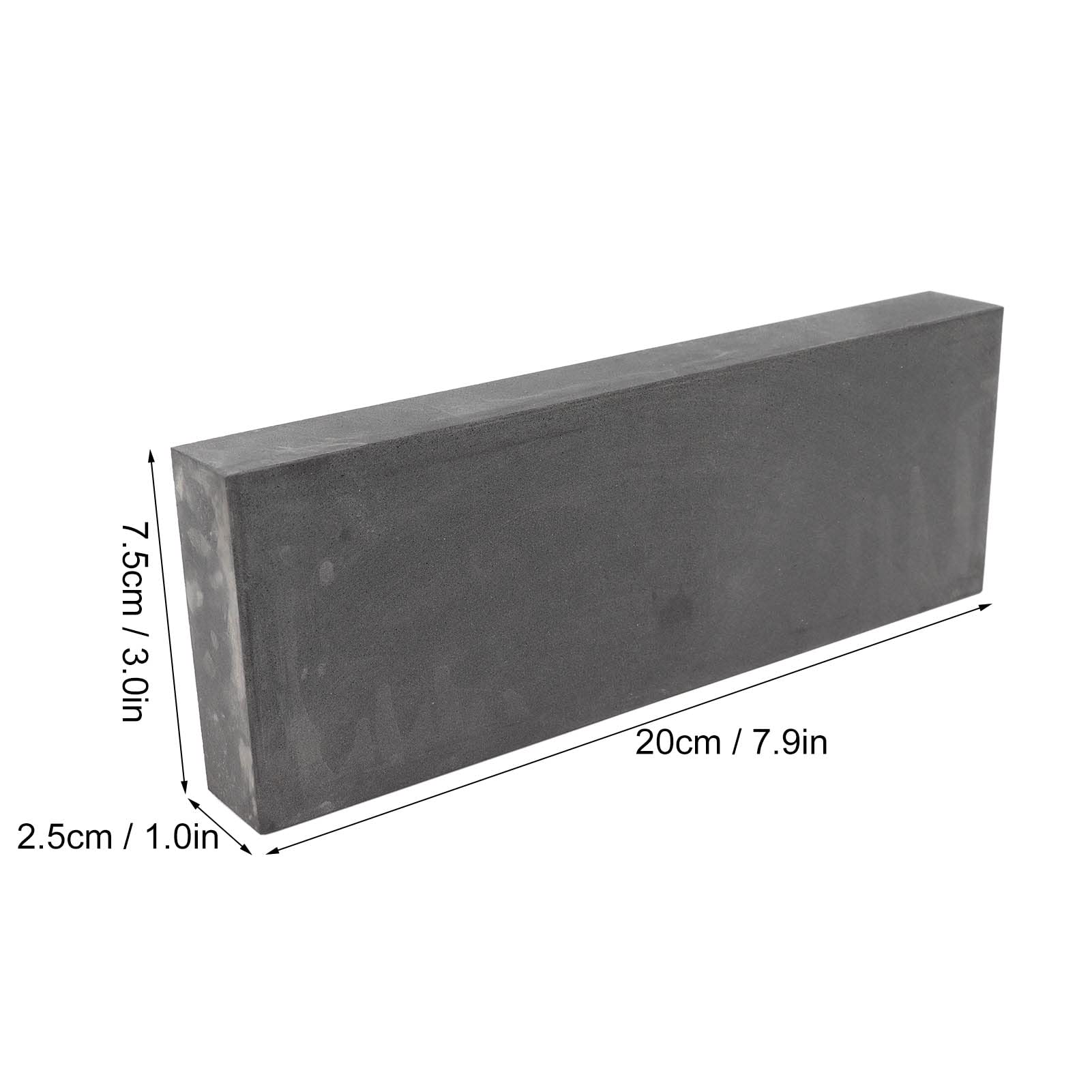 Generic Affilacoltelli per Pietra per Affilare a Grana 800 con Base Antiscivolo Utensile da Professionale per Chef Carburo di Boro 7,9x3,0x1,0 Pollici