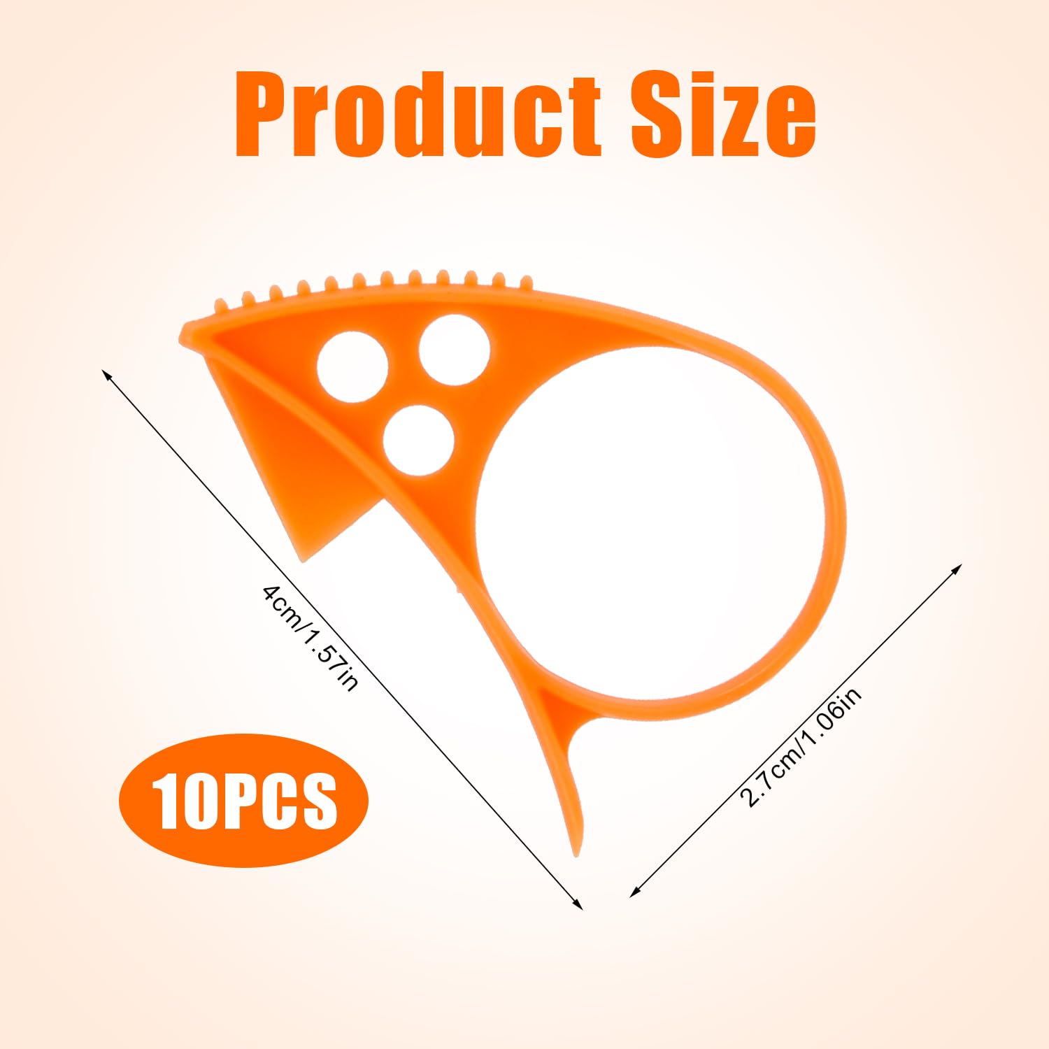 10pcs Orange Peeler Tools, Plastic Orange Peeling Tools Citrus Peel Cutter Fruit Slicer Citrus Peeler Easy Fruit Opener Kitchen Accessories for Orange Avacado Lemon