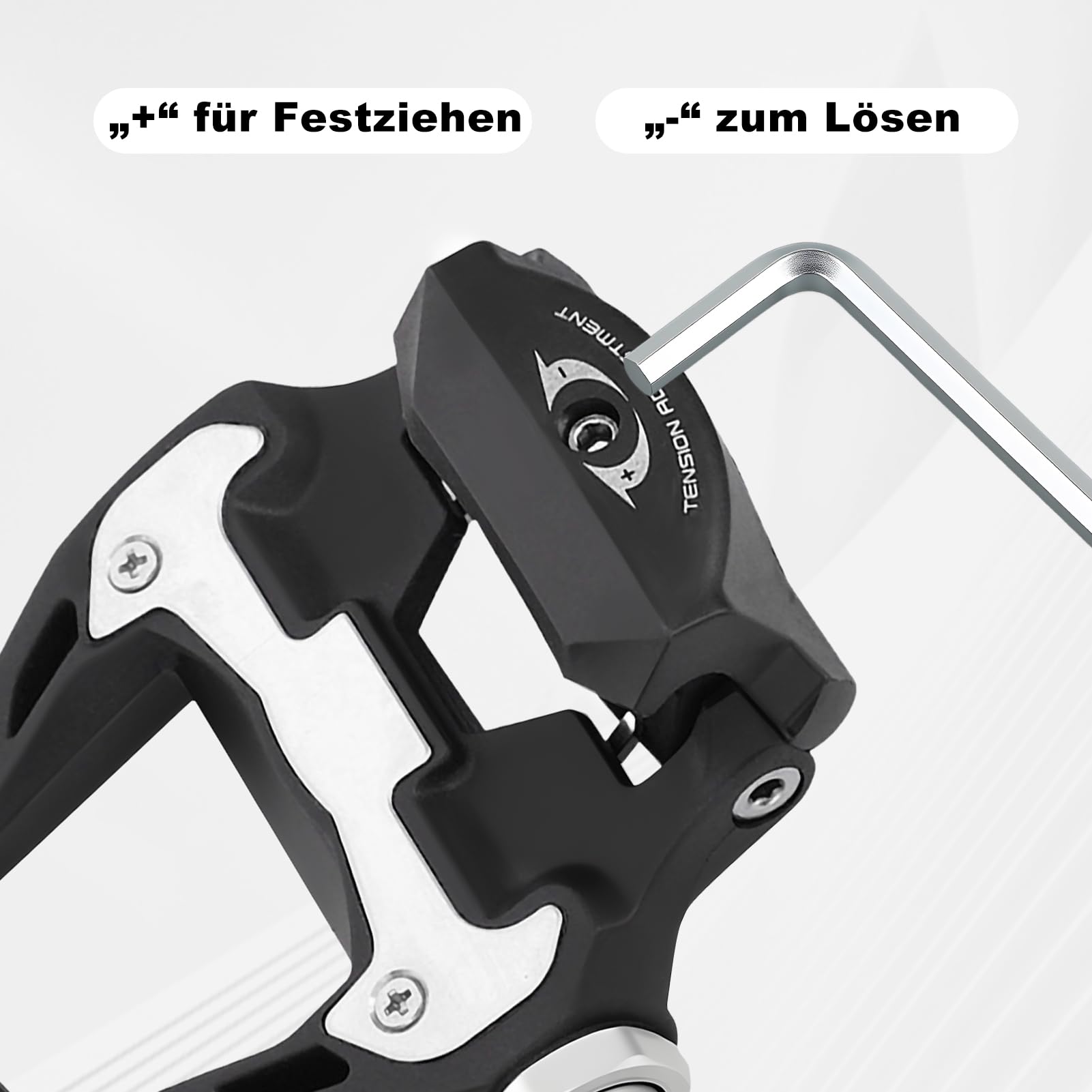 Cales Pédales SPD-SL – Set De 2 Cales 6°, Flottantes 1,6°, Antidérapantes, Avec Vis, Rondelles Et Clé Hexagonale