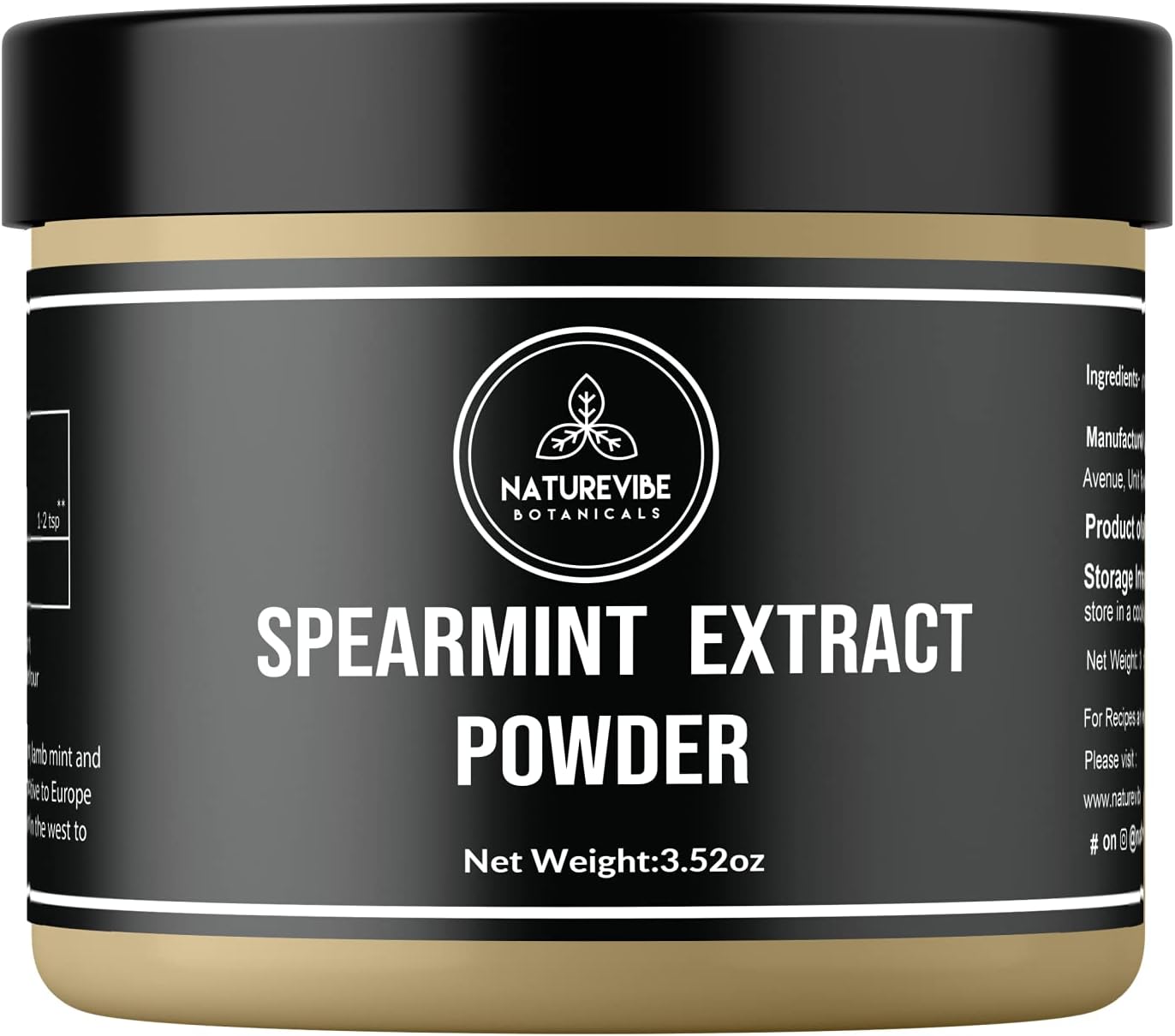 Naturevibe Botanicals Spearmint Extract Powder (3.52oz)