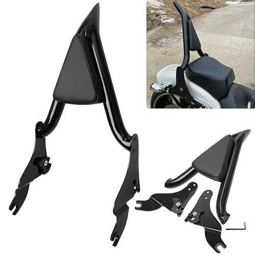 Dherk Black Detachable Rear Passenger Backrest Sissy Bar W/Pad Fits For Harley Touring Road King Electra Street Glide Ultra Limited 2009-2021 2020 (Dr-Mp-720-Bl) #TOP3