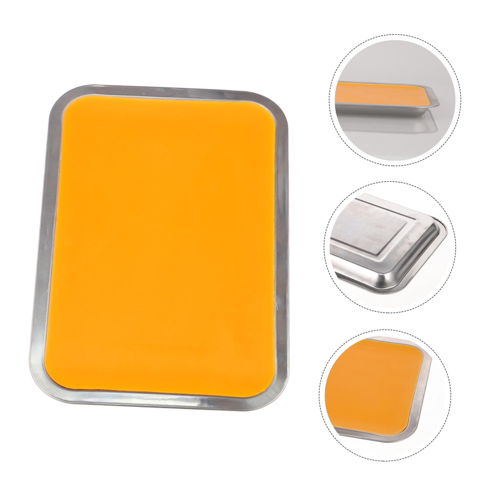 Gatuida Plateau de Dissection de Laboratoire Support de Cire Format A4 Plateau en Acier Inoxydable pour Étude de Découpe de Papier