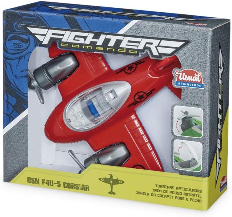 Brinquedo Avião Fighter Comando Usual - Usual Brinquedos