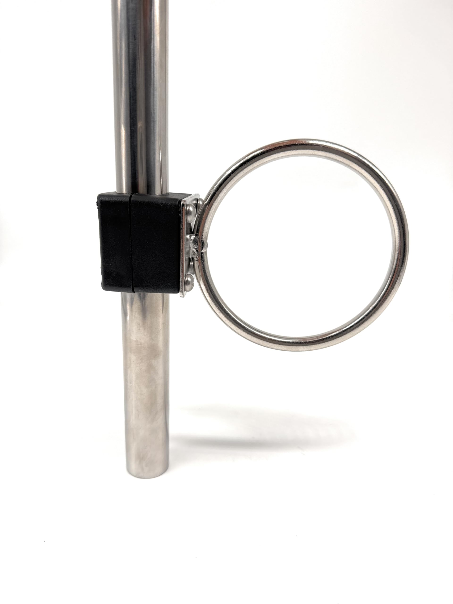 ARBO-INOX Spinnakerbaum Halter V4A Edelstahl – Verstellbare Relingbefestigung – Passend für 25 mm Relingrohr