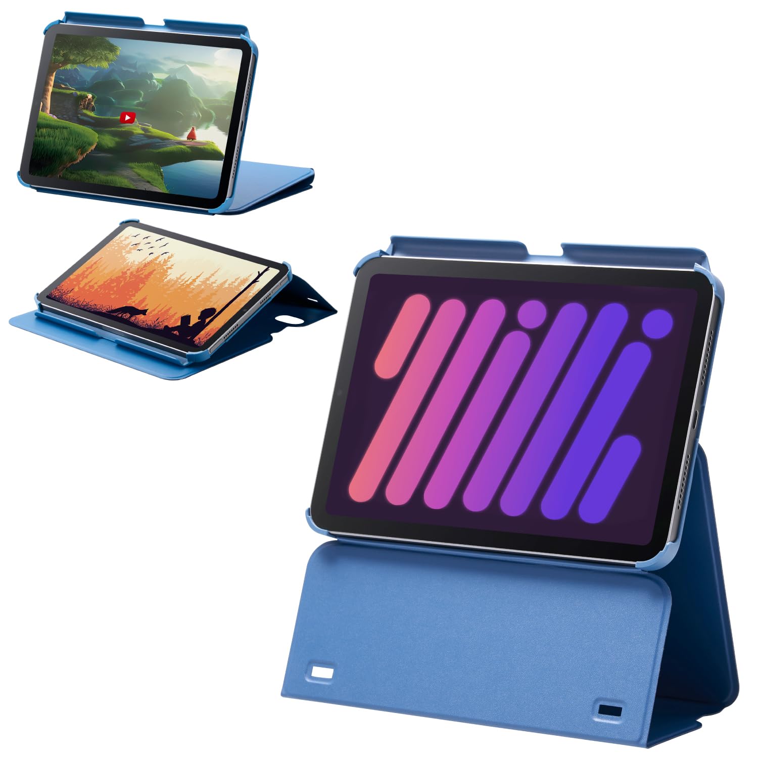 iPad (第6世代) 32GB Wi-Fi　ネイビーケース付き iPad mini 第6世代（2021）を快適に使える専用ケース3種を発売