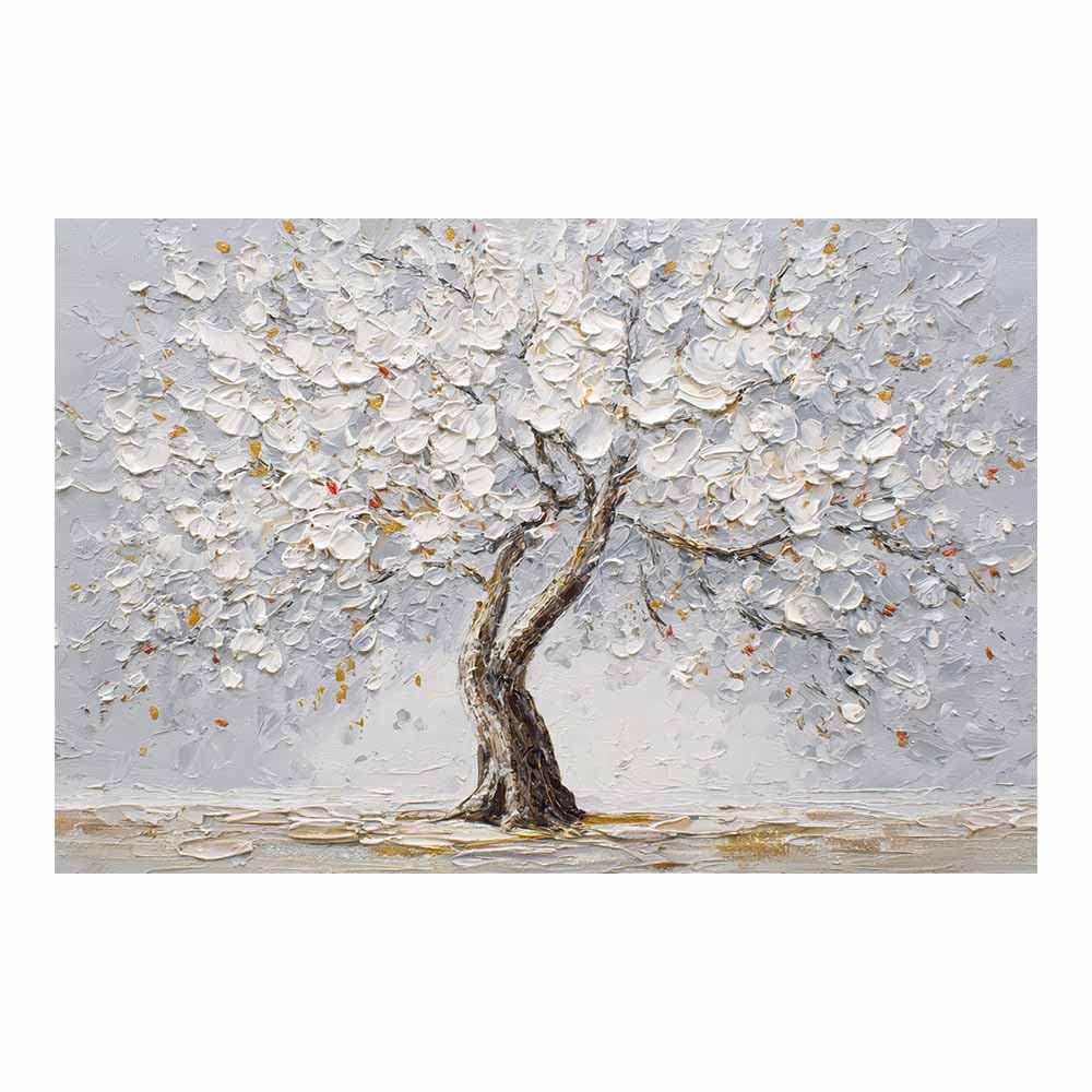 HOQIU Tree Wall Art Seasonals Tree Decor artwork, home canvas prints, for Bathroom Living Room Bedroom(Multicolor)-60x80cm Unframed
