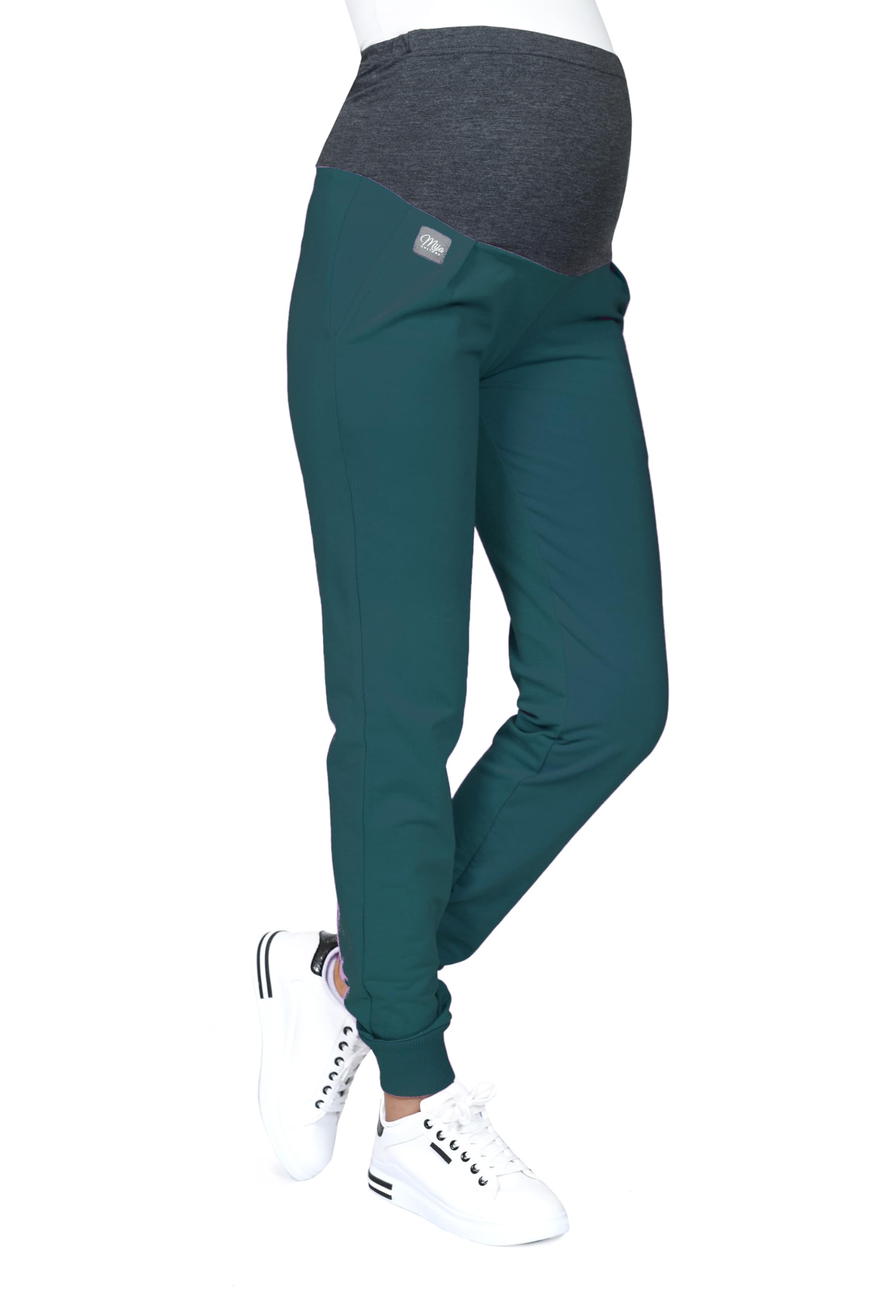 Pantalon Grossesse Décontracté MijaCulture Zoe - Élastique Réglable - Tissu Extensible - Fabriqué En UE