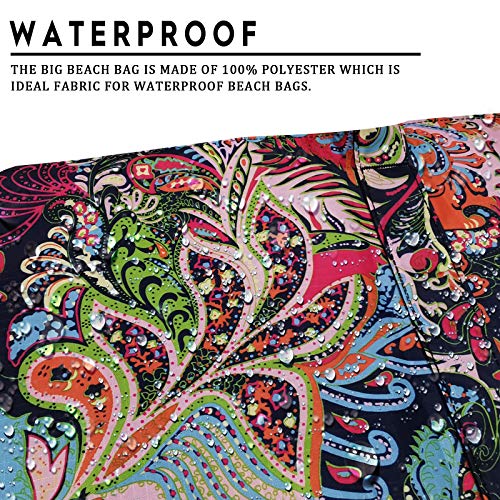 Image of Outrip Extra Large Beach Tote Bags for Family Waterproof Pool Bag for Women with Zipper