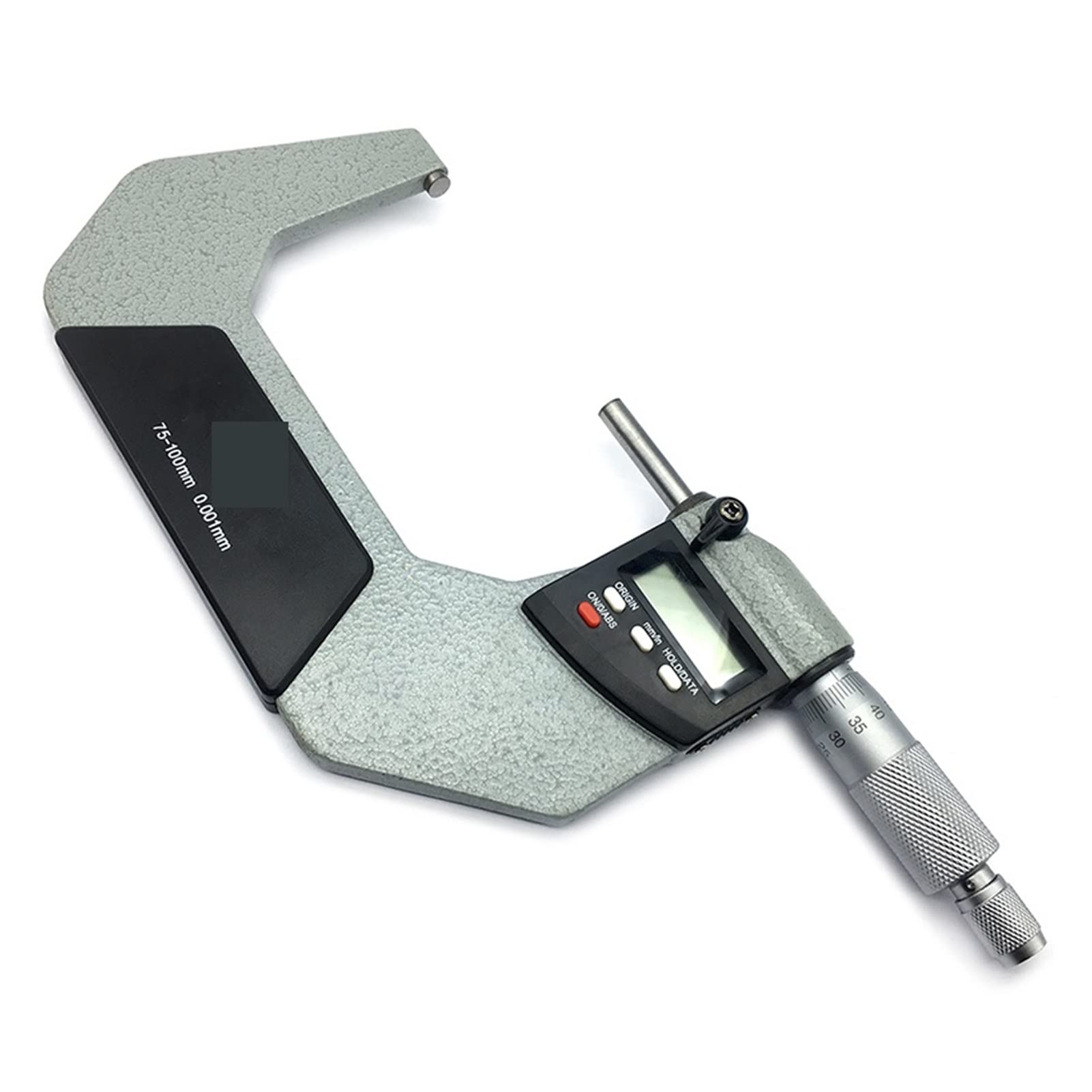 Micrómetro digital 75-100mm 0.001mm Micrómetros electrónicos exteriores Herramientas digitales Calibrador Medidor Micrómetro Micrómetro Carburo Herramienta de medición