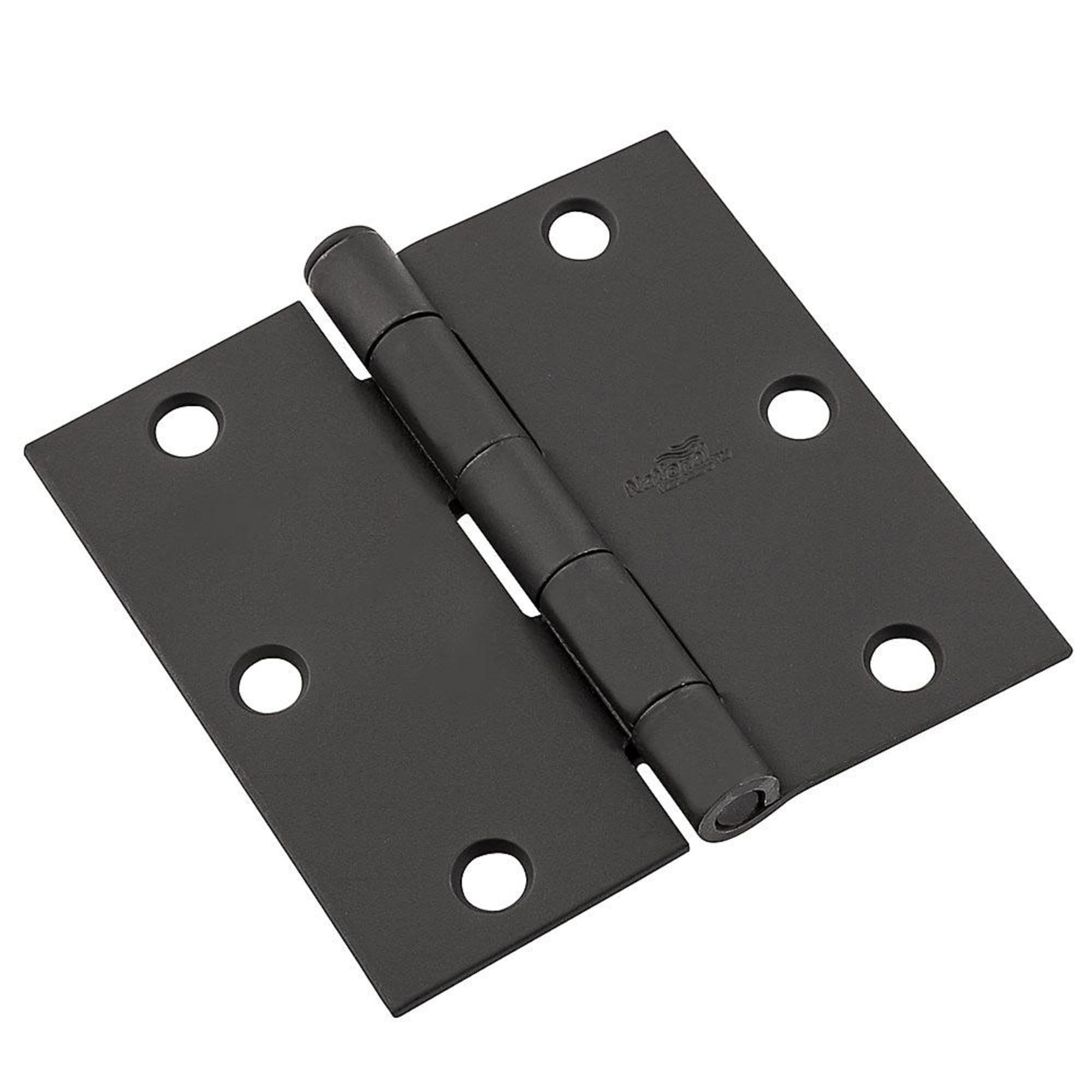 Charnière de porte carrée noire 8,9 cm solide pour battant intérieur lourd