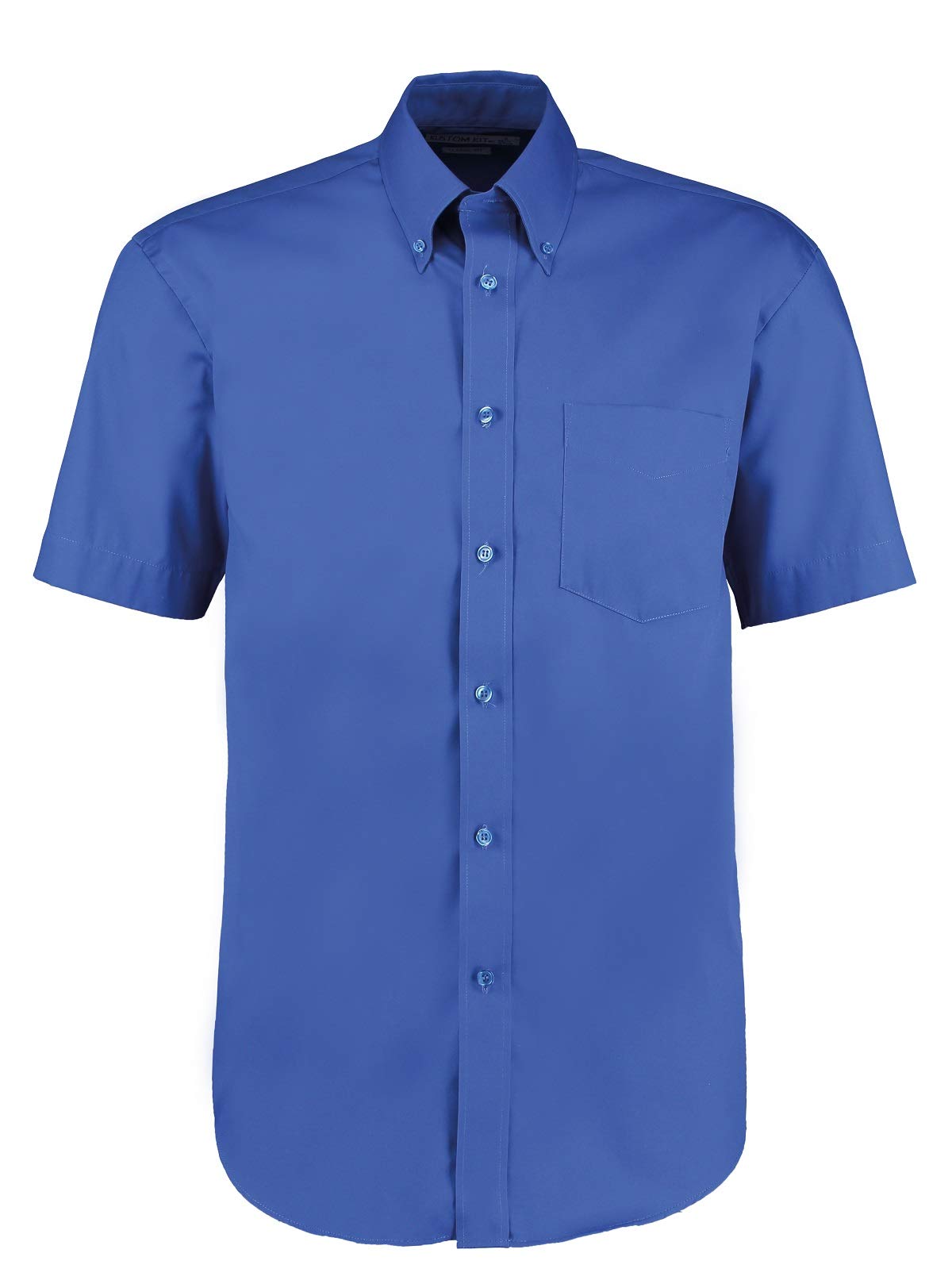 Kustom Kit Men's Blue Short Sleeve Corporate Oxford Shirt Royal 19