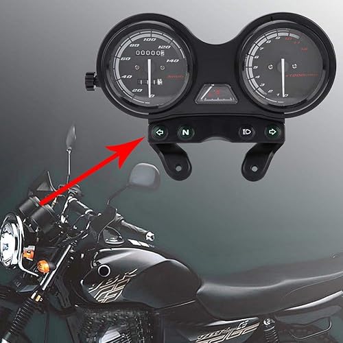 Miniatura 4 de KIMISS - Velocímetro digital LCD de 12 V CC para motocicleta YBR 125 (12000 rpm)