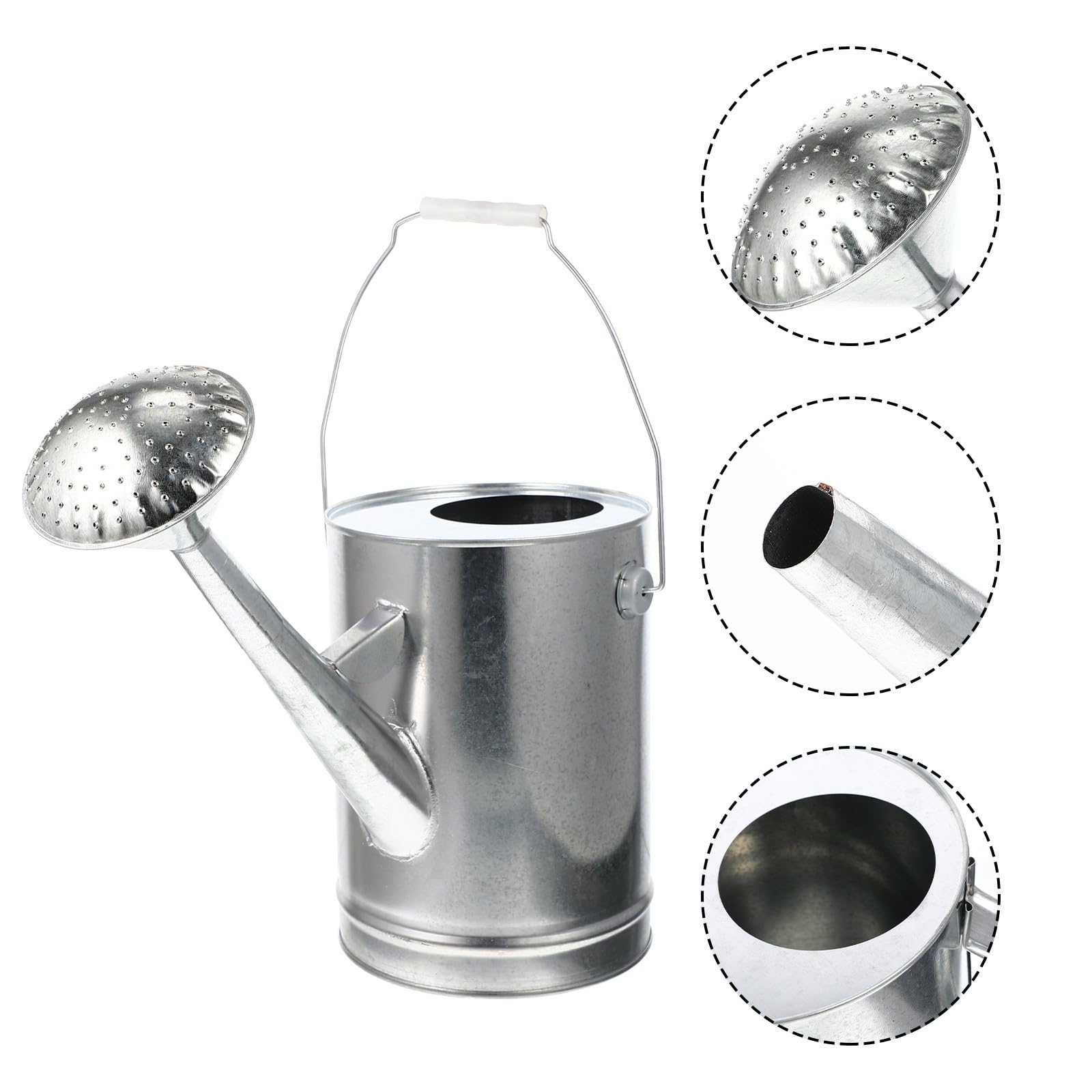 SOLUSTRE Arrosoir Arrosage Facile 5l et Poignée Ergonomique Fer Galvanisé Fond Plat en pour des Plantes Jardin
