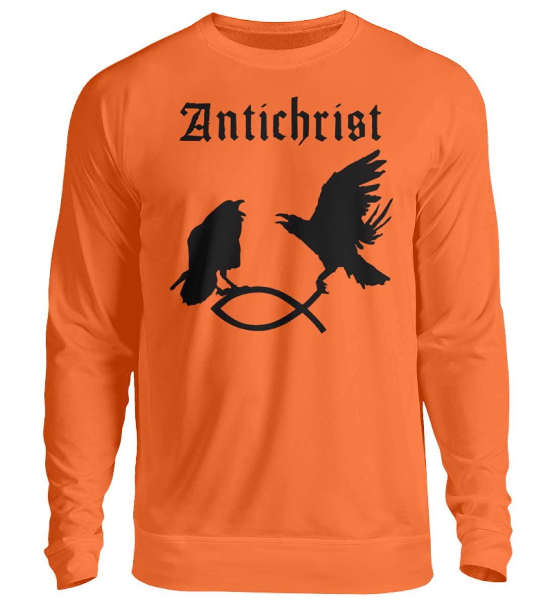 Pull Antichrist Corbeau attrape-poisson finitions de qualité L - 3