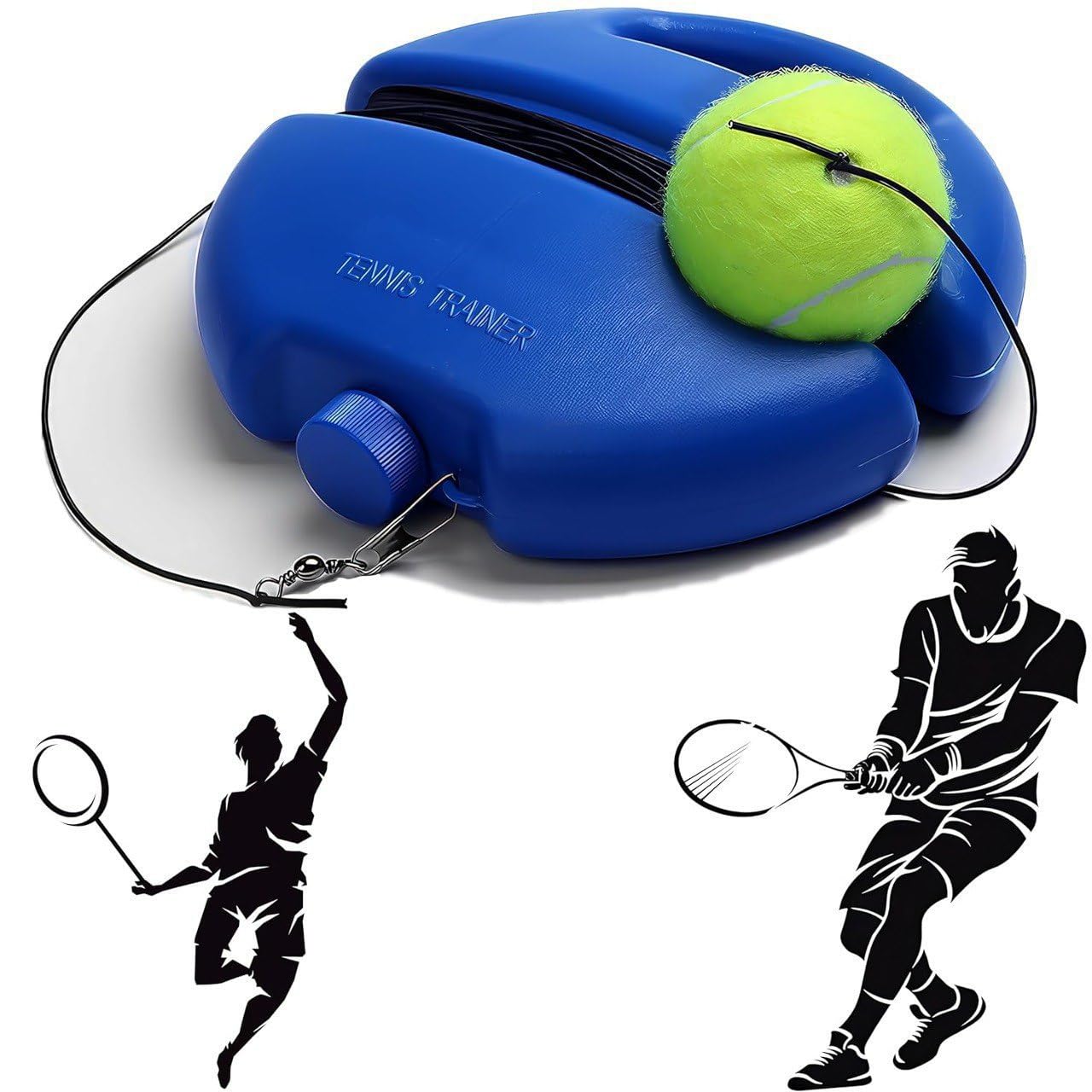 XIBO Tennis Training Tool Rebound Ball with String Solo Tennis Training Kit Portable Tennis Practice Rebounder Equipment Training Tools with Long Elastic Rope for Adults, Kids, Beginners.