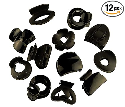imioxo Medium size Hair Claw / clip / hair clutcher combo of 12 pices for Women and girls (CM_13)