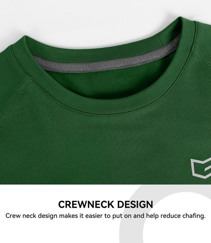 G Gradual Youth Boys Compression Thermal Shirt Long Sleeve Fleece Undershirt for Boy Football Baseball Soccer Base Layer - Image 4